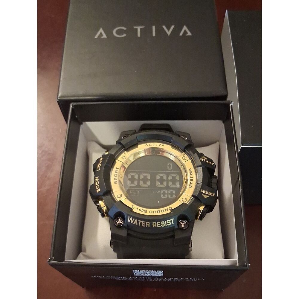 Activa Sync X Invicta Mens Digital Watch 50mm. Black New With Tags And Box